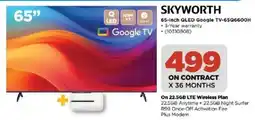 HiFi Corp Skyworth 65-inch QLED Google TV offer