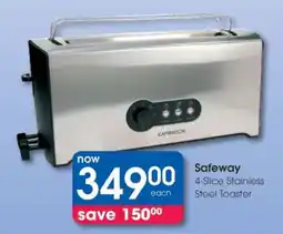 Clicks Safeway 4-Slice Stainless Steel Toaster offer