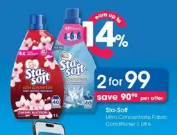 Clicks Sta-Soft Ultra Concentrate Fabric Conditioner 1 Litre offer