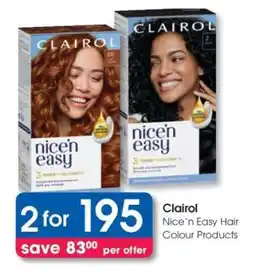 Clicks Clairol Nice’n Easy Hair Colour Products offer