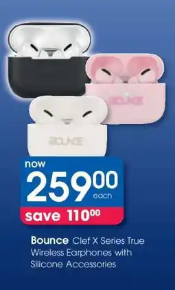 Clicks Bounce Clef X Series True Wireless Earphones with Silicone Accessories offer
