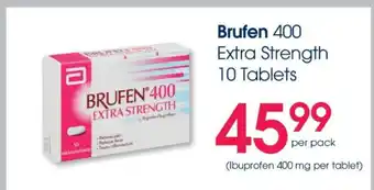 Clicks Brufen 400 Extra Strength 10 Tablets offer