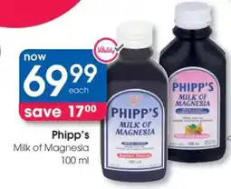 Clicks Phipp’s Milk of Magnesia 100 ml offer