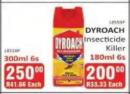 KitKat Cash and Carry DYROACH Insecticide Killer 300ml 6s offer