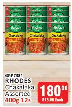 KitKat Cash and Carry RHODES Chakalaka Assorted 400g 12s offer