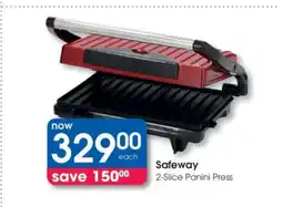 Clicks Safeway 2-Slice Panini Press offer