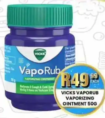 Take 'n Pay Vicks vaporub vaporizing ointment offer