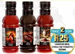 Take 'n Pay Lamzar bbq, chilli or tomato offer