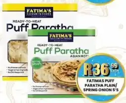 Take 'n Pay Fatimas puff paratha plain/ spring onion offer