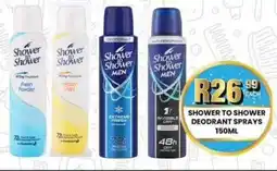 Take 'n Pay Shower to shower deodrant sprays offer