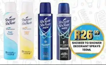 Take 'n Pay Shower to shower deodrant sprays offer