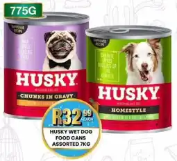 Take 'n Pay Husky wet dog food cans assorted offer