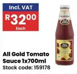 Africa Cash and Carry All Gold Tomato Sauce offer