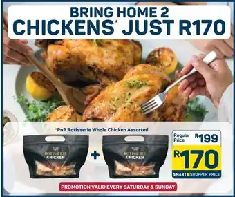 Pick n Pay PnP Rotisserie Whole Chicken Assorted offer