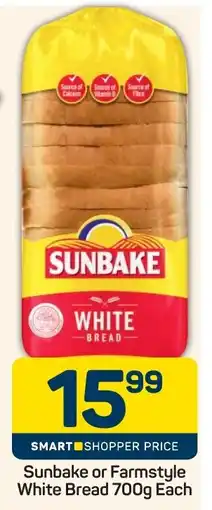 Pick n Pay Sunbake or Farmstyle White Bread offer