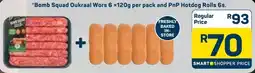 Pick n Pay Bomb Squad Oukraal Wors and PnP Hotdog Rolls offer