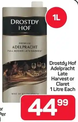 Pick n Pay Drostdy Hof Adelpracht Late Harvest or Claret offer