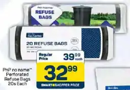 Pick n Pay PnP no name Perforated Refuse Bags offer