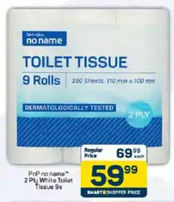 Pick n Pay PnP no name 2 Ply White Toilet Tissue offer