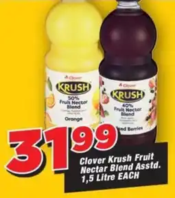 OK Grocer Clover Krush Fruit Nectar Blend offer