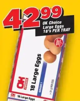 OK Grocer OK Choice Large Eggs offer