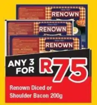 OK Grocer Renown Diced or Shoulder Bacon offer