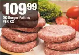OK Grocer OK Burger Patties offer