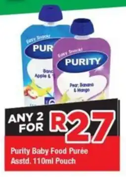 OK Grocer Purity Baby Food Purée Pouch offer