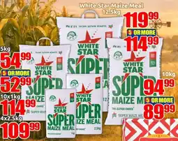 Three Star Cash and Carry White Star Maize Meal offer