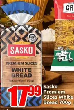 Three Star Cash and Carry Sasko Premium Slices White Bread offer