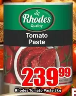 Three Star Cash and Carry Rhodes Tomato Paste offer