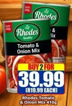 Three Star Cash and Carry Rhodes Tomato & Onion Mix offer