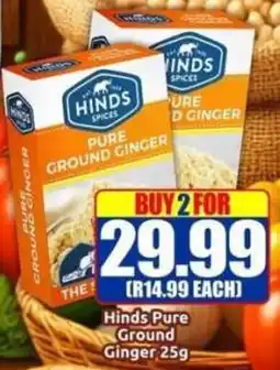 Three Star Cash and Carry Hinds Pure Ground Ginger offer