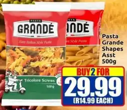 Three Star Cash and Carry Pasta Grande Shapes offer