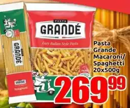 Three Star Cash and Carry Pasta Grande Macaroni/ Spaghetti offer