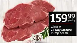 Oxford Freshmarket Class A 28 Day Mature Rump Steak offer