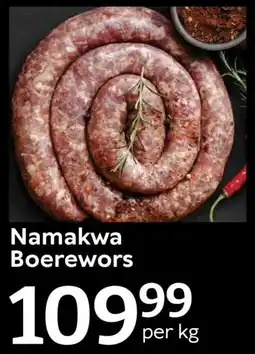 Oxford Freshmarket Namakwa Boerewors offer