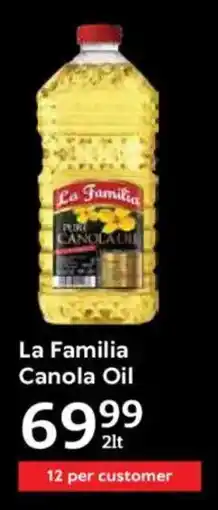 Oxford Freshmarket La Familia Canola Oil offer