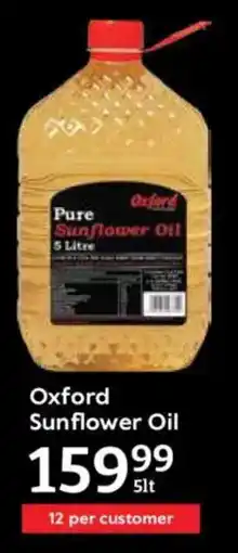 Oxford Freshmarket Oxford Sunflower Oil offer