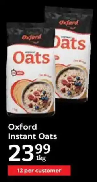 Oxford Freshmarket Oxford Instant Oats offer