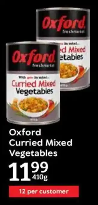 Oxford Freshmarket Oxford Curried Mixed Vegetables offer