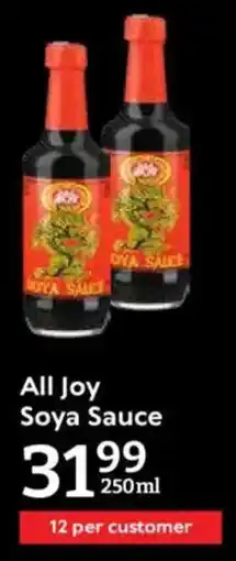 Oxford Freshmarket All Joy Soya Sauce offer