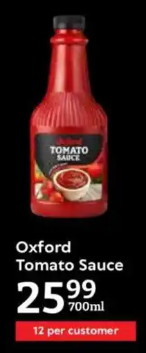 Oxford Freshmarket Oxford Tomato Sauce offer