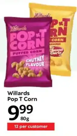 Oxford Freshmarket Willards Pop T Corn offer