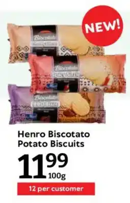 Oxford Freshmarket Henro Biscotato Potato Biscuits offer
