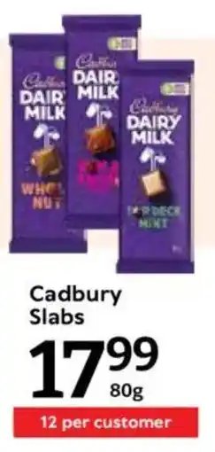 Oxford Freshmarket Cadbury Slabs offer