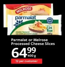 Oxford Freshmarket Parmalat or Melrose Processed Cheese Slices offer