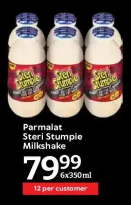 Oxford Freshmarket Parmalat Steri Stumpie Milkshake offer