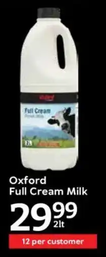 Oxford Freshmarket Oxford Full Cream Milk offer