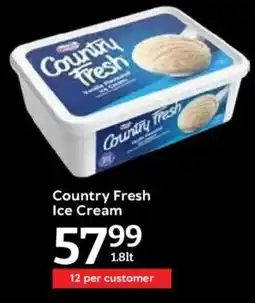 Oxford Freshmarket Country Fresh Ice Cream offer